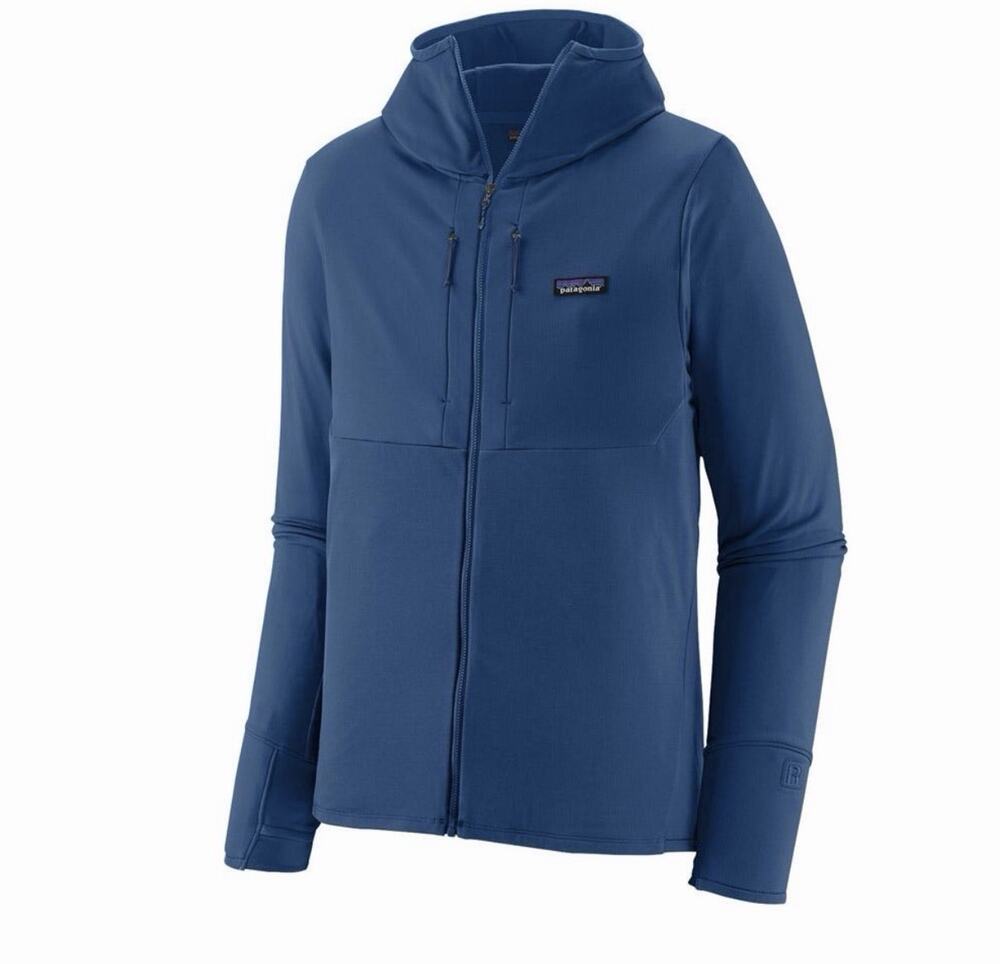 Patagonia R1 Full Zip Hoody Men’s XL Blue Technical Fleece Jacket New